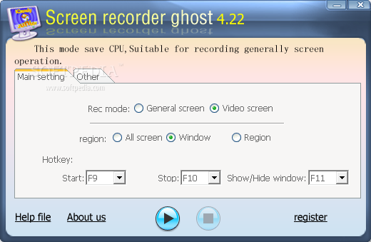 Screen recorder ghost