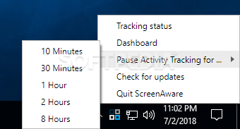 ScreenAware Time Tracker