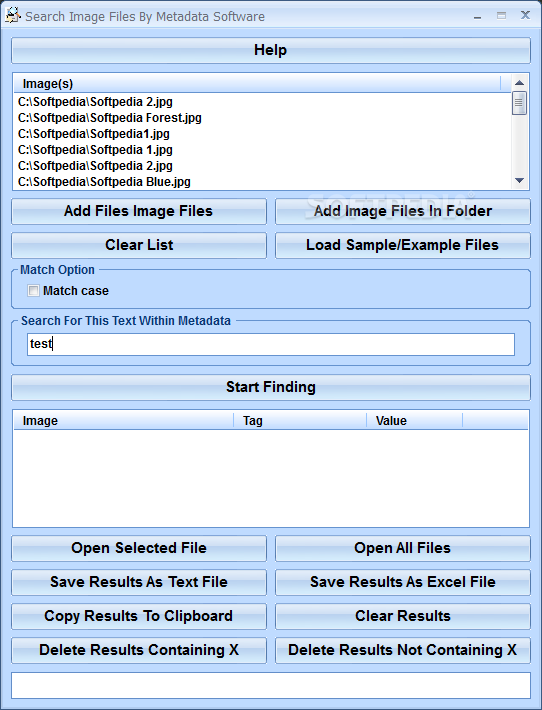 Search Image Files By Metadata Software