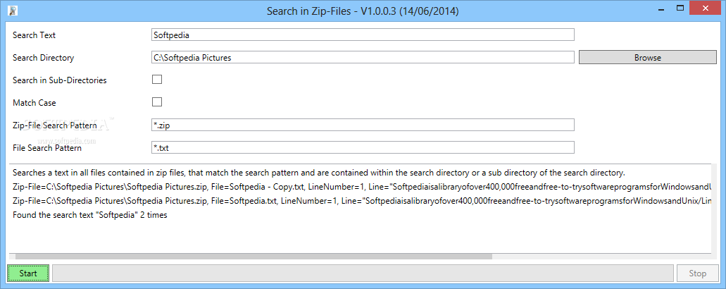Search in Zip-Files
