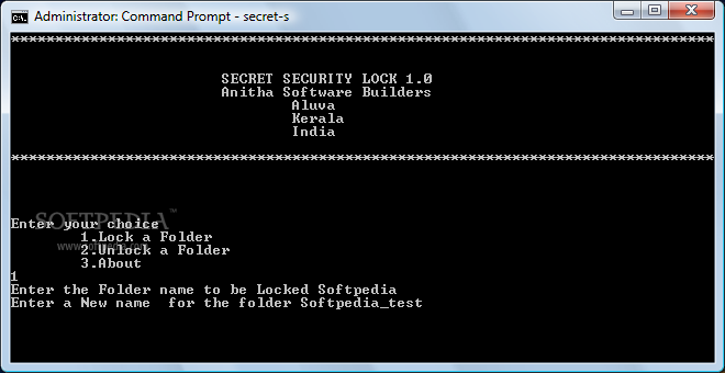 Secret Secure Lock