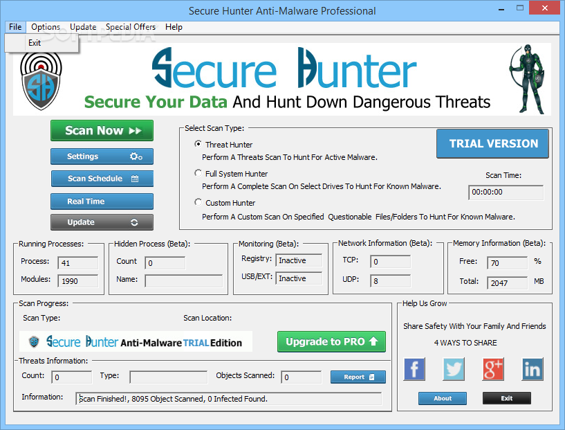 Secure Hunter Anti-Malware Professional
