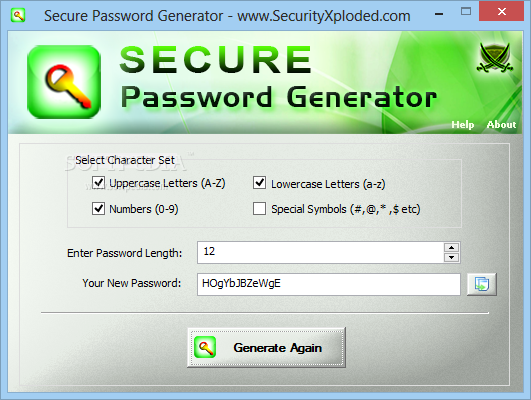 Secure Password Generator Portable