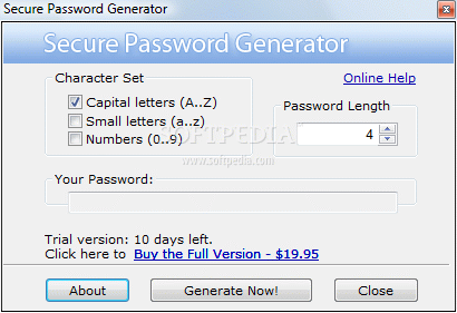 Secure Password Generator