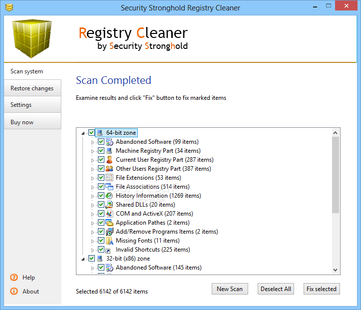 Security Stronghold Registry Cleaner