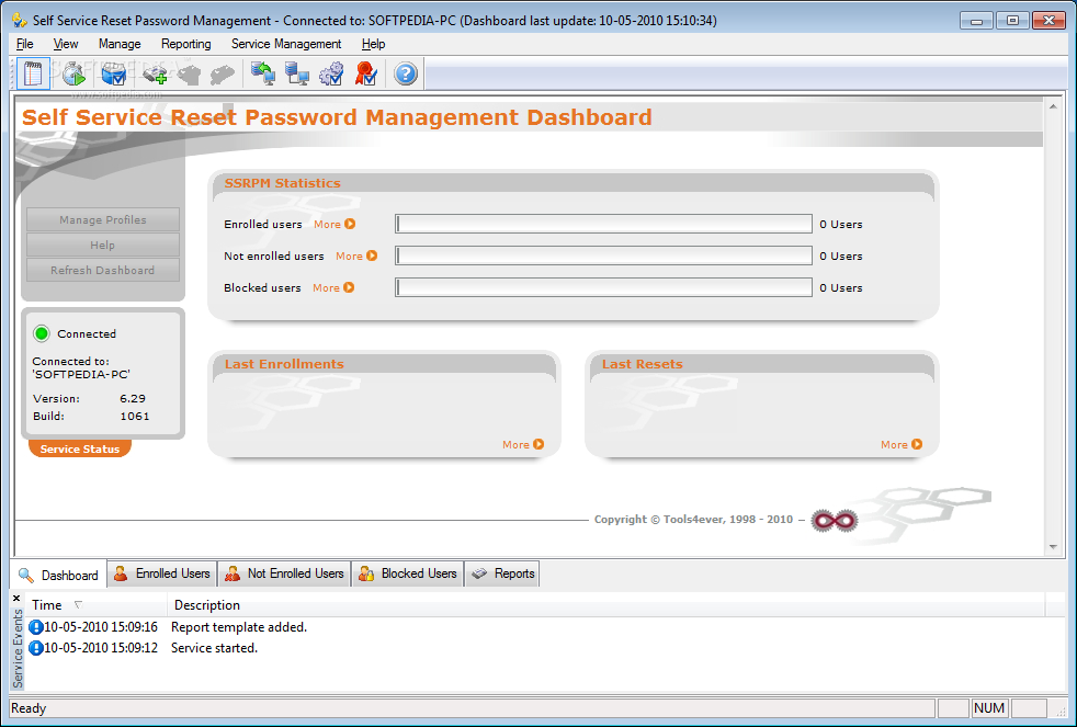 Self Service Reset Password Management
