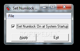 Set Numlock State