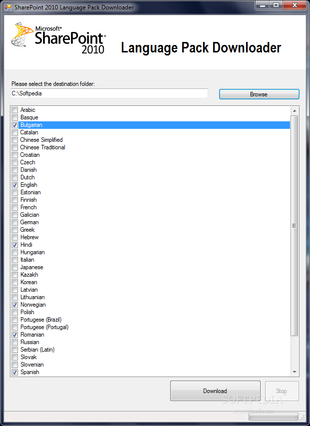 SharePoint 2010 - 2013  Language Pack Downloader