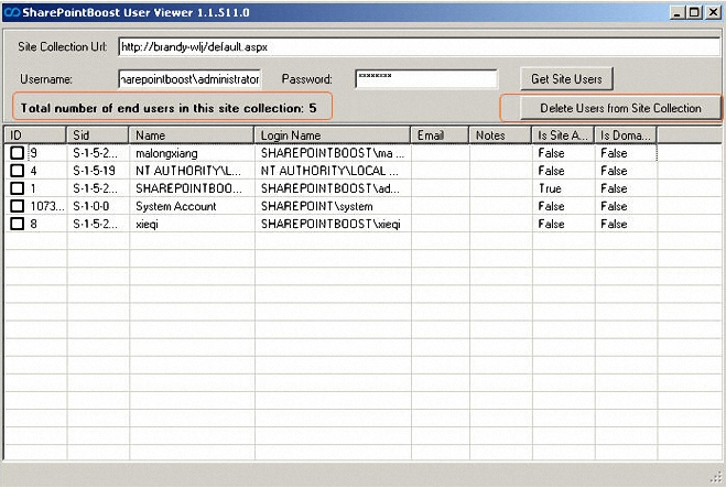 SharePoint End User Viewer Tool