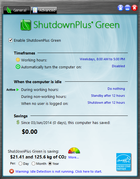 ShutdownPlus Green