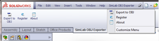 SimLab OBJ Exporter for SolidWorks