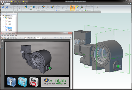 SimLab PDF Exporter for Alibre Design