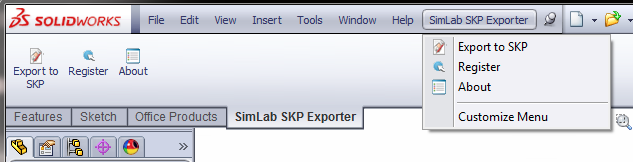 SimLab SKP Exporter for SolidWorks