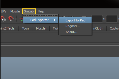 SimLab iPad Exporter for Maya