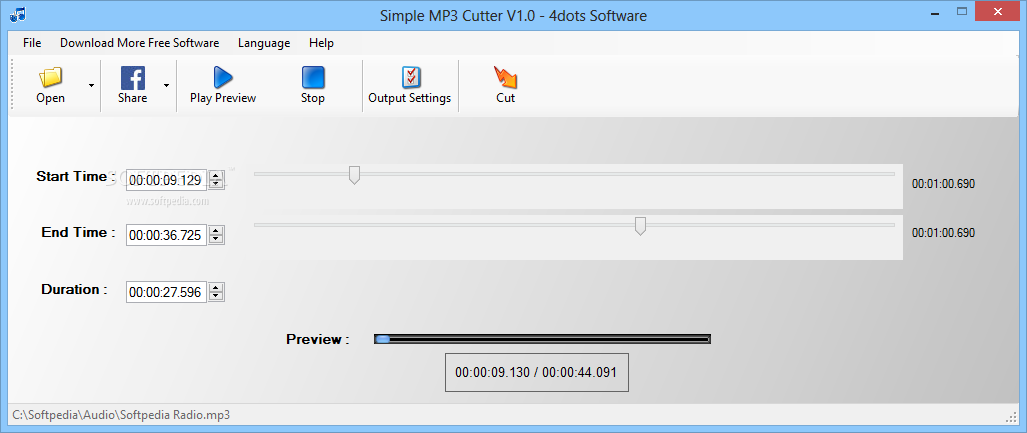 Simple MP3 Cutter