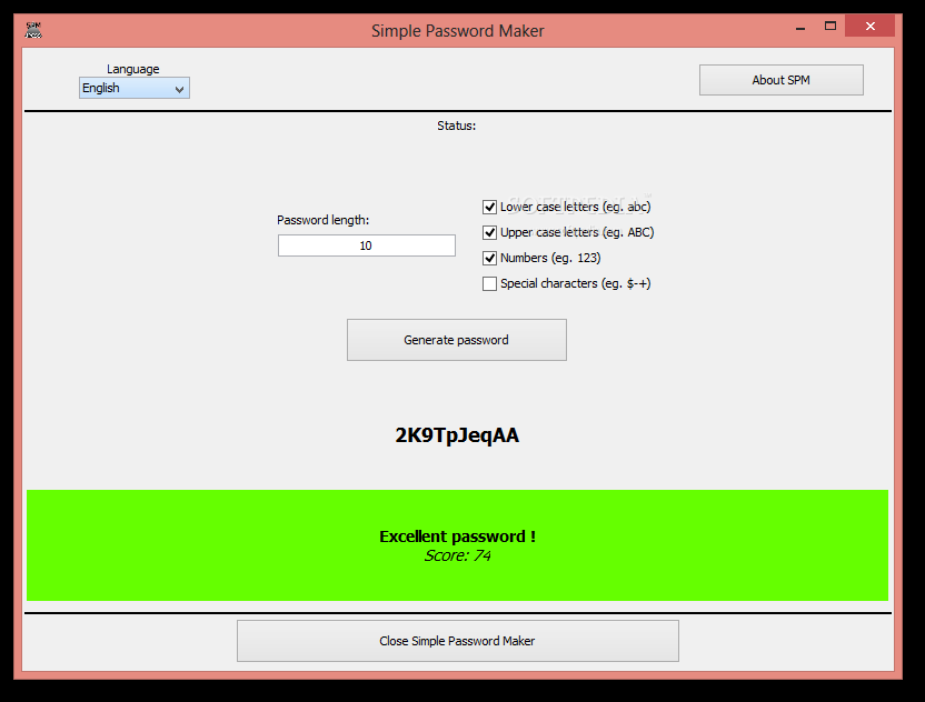 Simple Password Maker