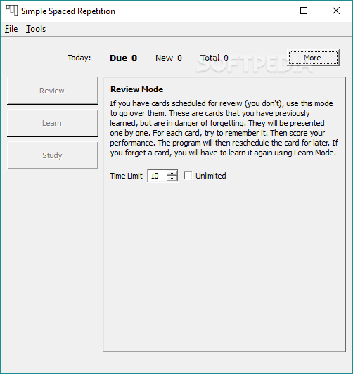 Simple Spaced Repetition