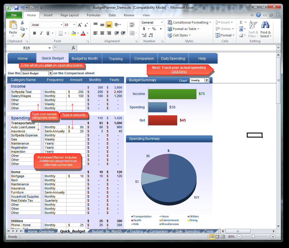 Simpleplanning Budget Planner