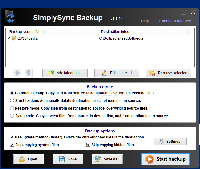 SimplySync Backup