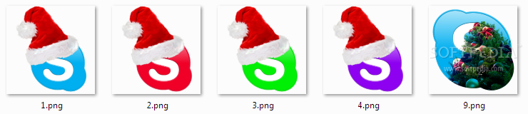 Skype Christmas icons