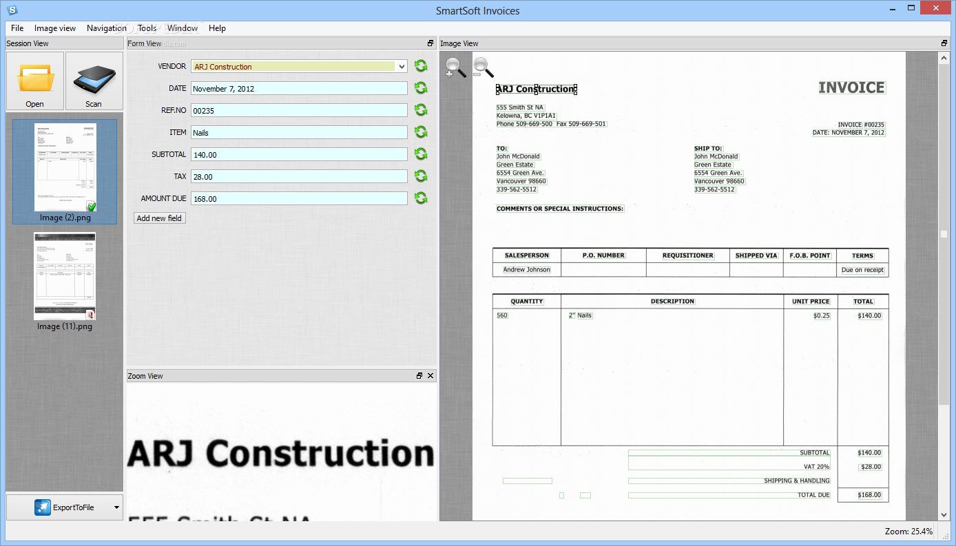 SmartSoft Invoices