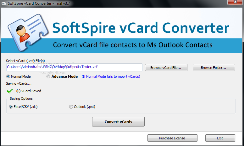 SoftSpire vCard Converter
