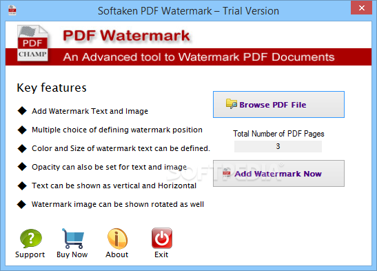 Softaken PDF Watermark