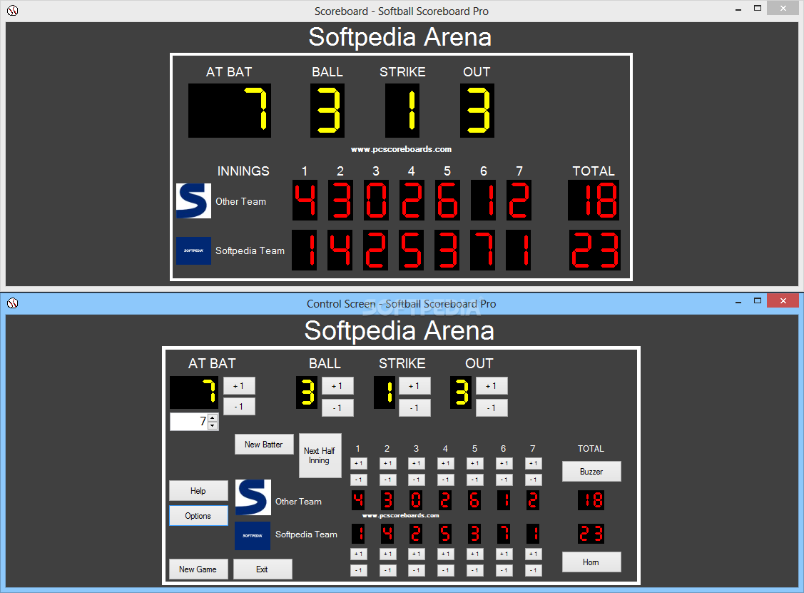 Softball Scoreboard Pro