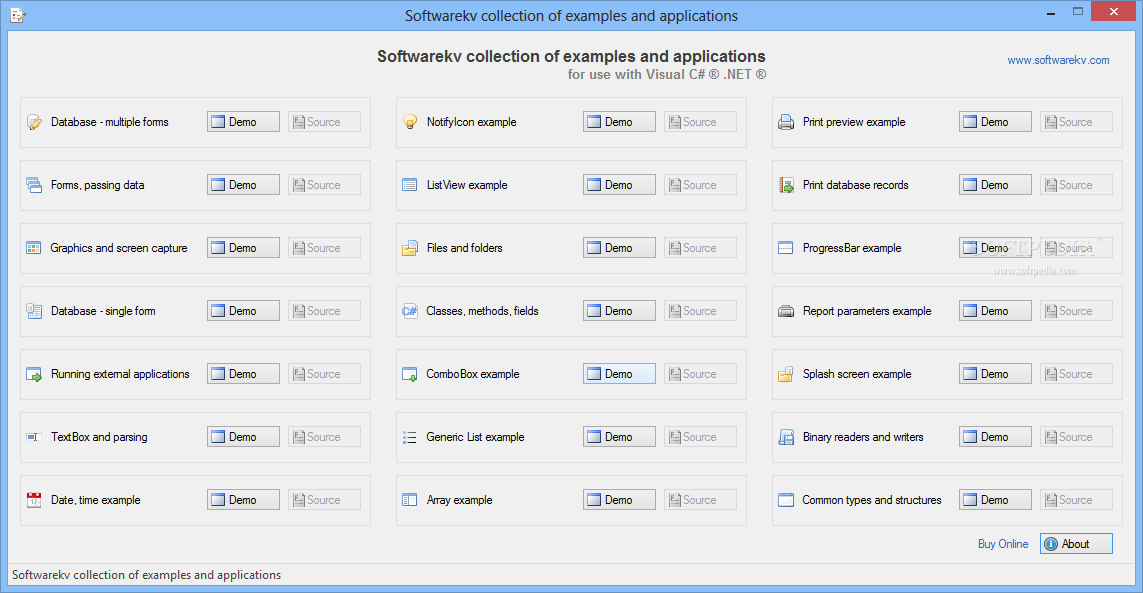 Softwarekv collection of examples and applications