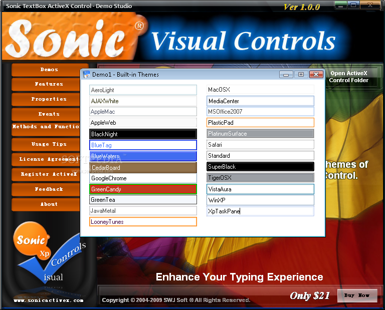 Sonic TextBox ActiveX Control