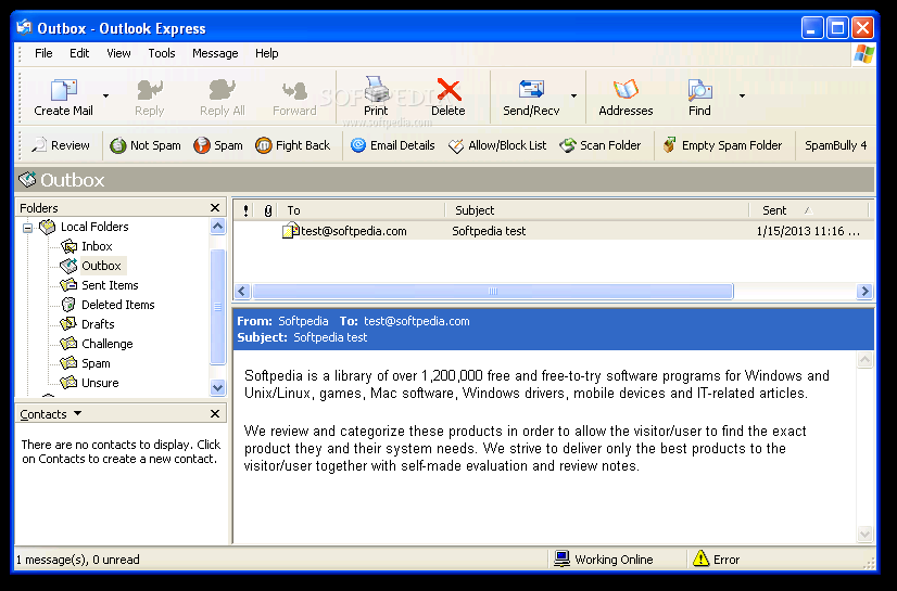 SpamBully for Outlook Express / Windows Mail