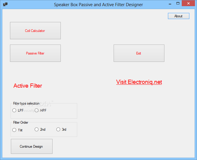 Speaker Box Filter Designer