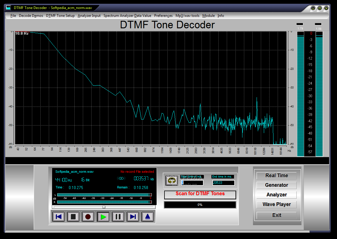 DTMF Tone Decoder