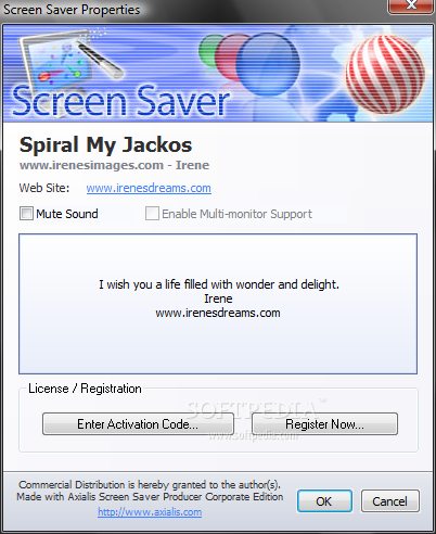 Spiral Jackos Screensaver