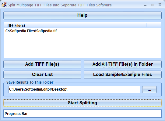 Split Multipage TIFF Files Into Separate TIFF Files Software