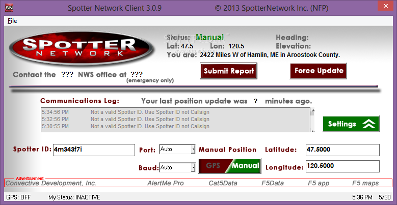 Spotter Network Client