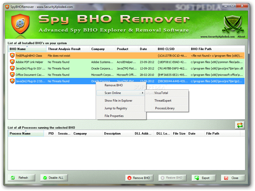 Top 11 Portable Software Apps Like SpyBHORemover Portable - Best Alternatives