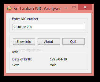 Sri Lankan NIC Analyzer