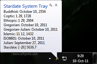 Stardate System Tray