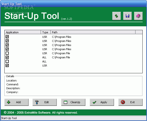 Start-Up Tool