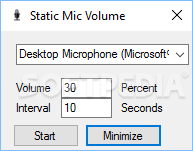 Static Mic Volume