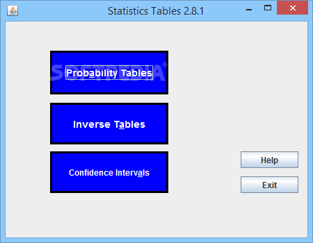 Statistics Tables