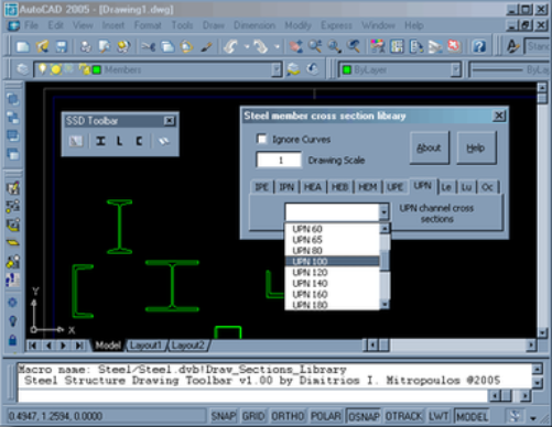 Steel Toolbar for AutoCAD