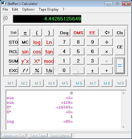 Steffen's Calculator