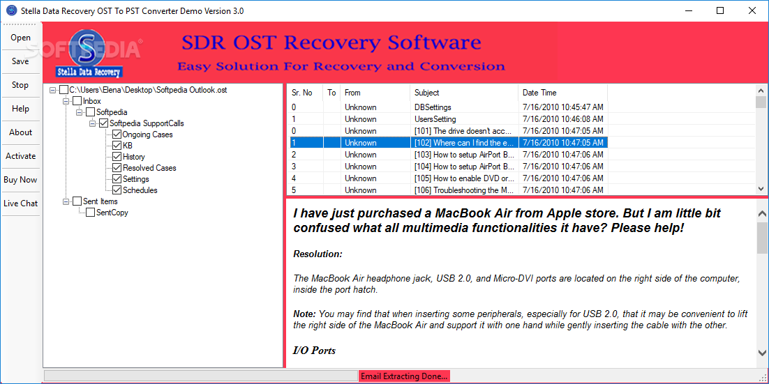 Stella Data Recovery OST to PST Converter