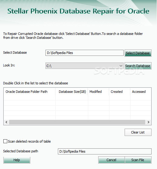 Stellar Phoenix Database Repair for Oracle