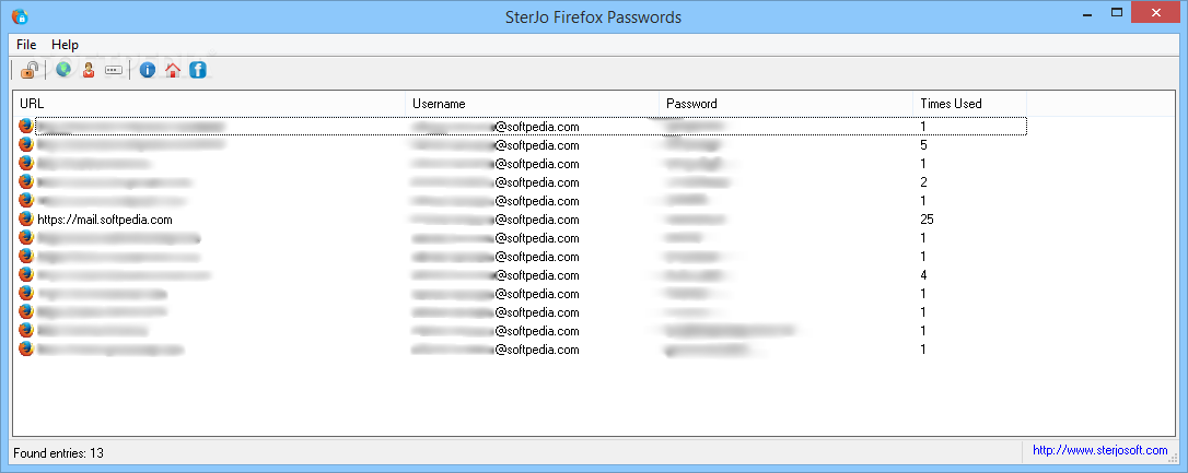 SterJo Firefox Passwords
