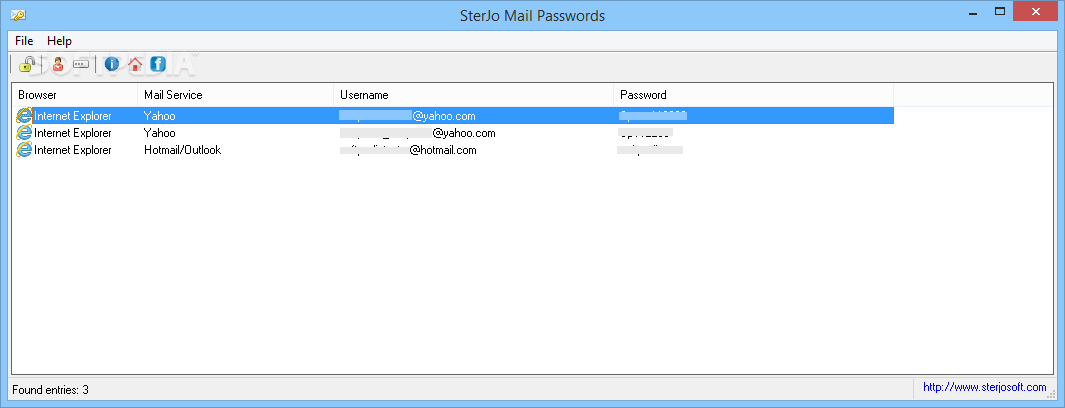 SterJo Mail Passwords
