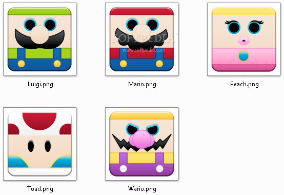 Super Mario Box Icons Pack 1