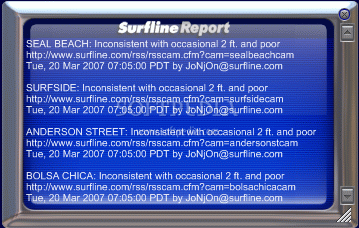 Surfline Surf Report